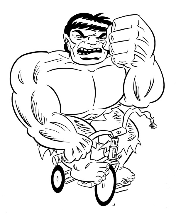 "CARTOON BIKER! THE HULK!" is copyright ©2008 by Jeremy Eaton.  All rights reserved.  Reproduction prohibited.