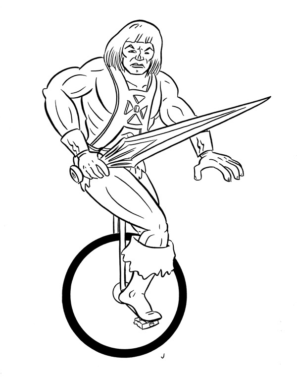 "CARTOON BIKER! HE-MAN!" is copyright ©2008 by Jeremy Eaton.  All rights reserved.  Reproduction prohibited.