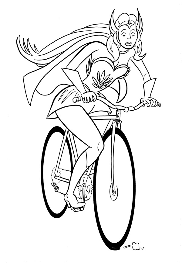 "CARTOON BIKER! SHE-RA!" is copyright ©2008 by Jeremy Eaton.  All rights reserved.  Reproduction prohibited.