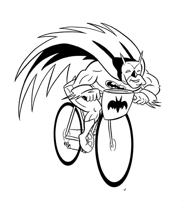 "CARTOON BIKER! BATMAN!" is copyright ©2008 by Jeremy Eaton.  All rights reserved.  Reproduction prohibited.