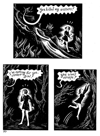 "Peculia &amp; the Groon Grove Vampires p.70" is copyright ©2008 by Richard Sala.  All rights reserved.  Reproduction prohibited.