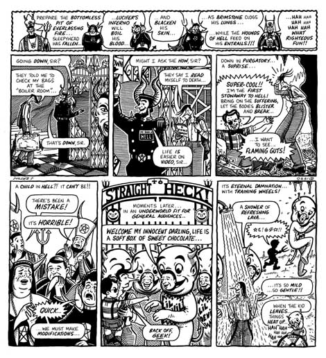 "A SLEEPYHEAD TALE - STRAIGHT TO HECK!" is copyright ©2008 by Jeremy Eaton.  All rights reserved.  Reproduction prohibited.