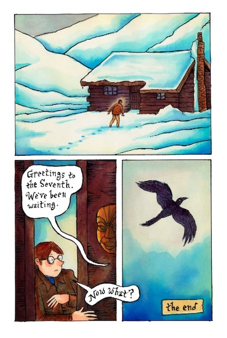 "VIOLENZIA RETURNS - Page 34" is copyright ©2008 by Richard Sala.  All rights reserved.  Reproduction prohibited.