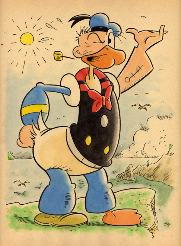 "CARTOON JUMBLE! POPEYE & DONALD DUCK" is copyright ©2008 by Jeremy Eaton.  All rights reserved.  Reproduction prohibited.