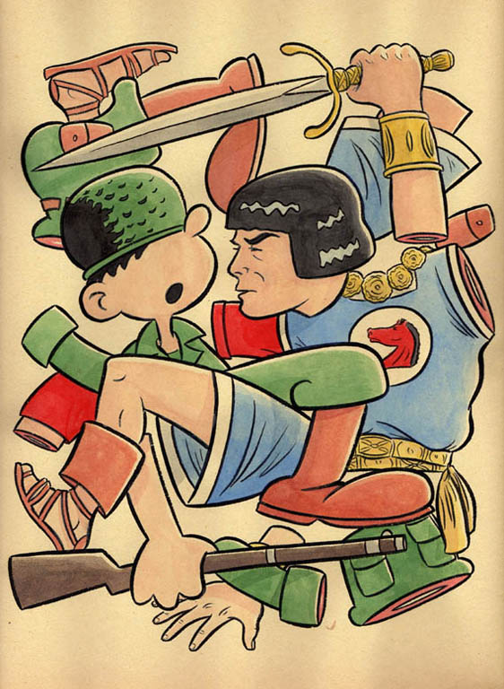 "*CARTOON JUMBLESBEETLE BAILEY & PRINCE VALIANT" is copyright ©2008 by Jeremy Eaton.  All rights reserved.  Reproduction prohibited.