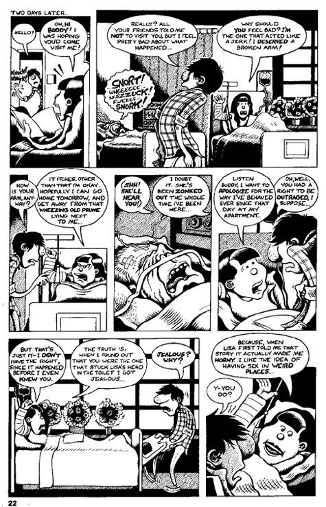 "HATE #2, pg 22" is copyright &copy;2008 by Peter Bagge.  All rights reserved.  Reproduction prohibited.