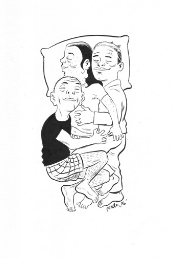 "NEW YORK PRESS Cuddle Party Illustration" is copyright ©2008 by Robert Goodin.  All rights reserved.  Reproduction prohibited.