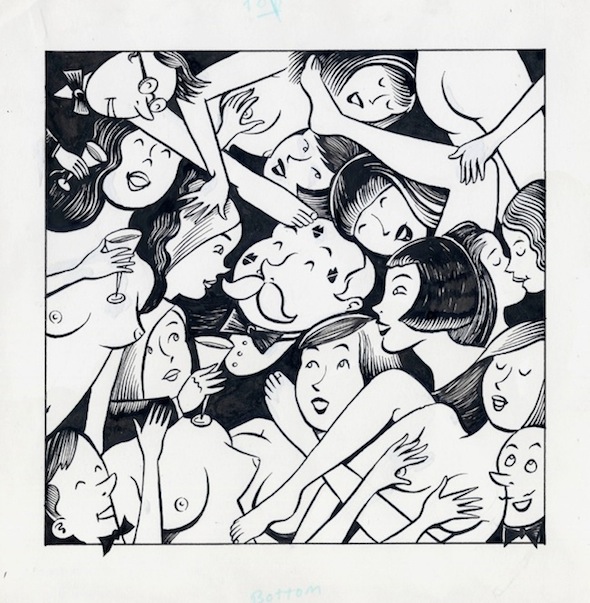 "Rich Man's Orgy -  Illustration" is copyright ©2008 by Richard Sala.  All rights reserved.  Reproduction prohibited.