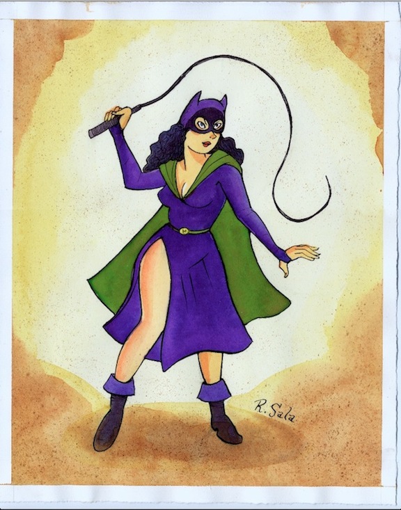 "Kitten with a Whip -- Catwoman" is copyright ©2008 by Richard Sala.  All rights reserved.  Reproduction prohibited.