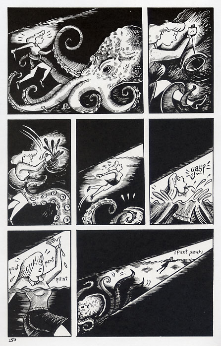 "Mad Night - page 150" is copyright ©2008 by Richard Sala.  All rights reserved.  Reproduction prohibited.