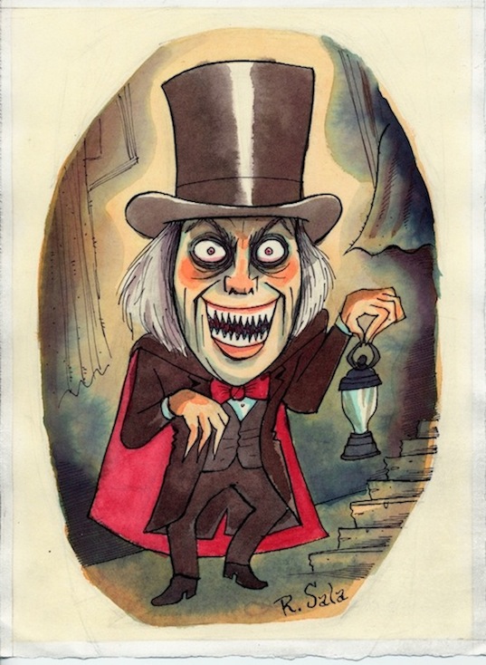 "Movie Monsters: London After Midnight" is copyright ©2008 by Richard Sala.  All rights reserved.  Reproduction prohibited.