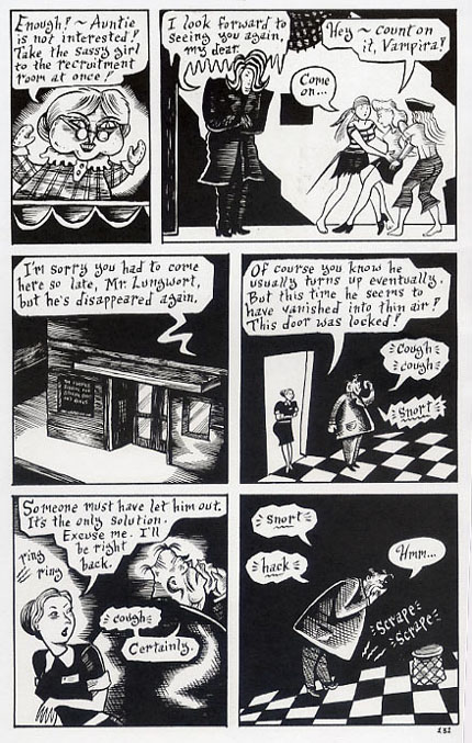 "Mad Night - page 131" is copyright ©2008 by Richard Sala.  All rights reserved.  Reproduction prohibited.