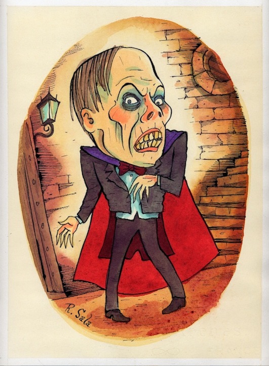 "Movie Monsters: The Phantom" is copyright ©2008 by Richard Sala.  All rights reserved.  Reproduction prohibited.