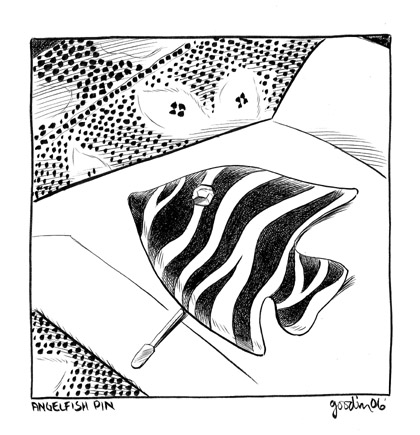"McSWEENEY'S 21 Grandpa Clemens - Angelfish Pin" is copyright ©2008 by Robert Goodin.  All rights reserved.  Reproduction prohibited.