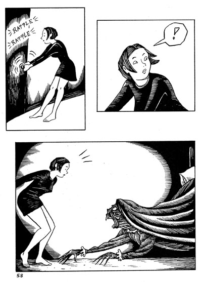 "Peculia & the Groon Grove Vampires p.58" is copyright ©2008 by Richard Sala.  All rights reserved.  Reproduction prohibited.