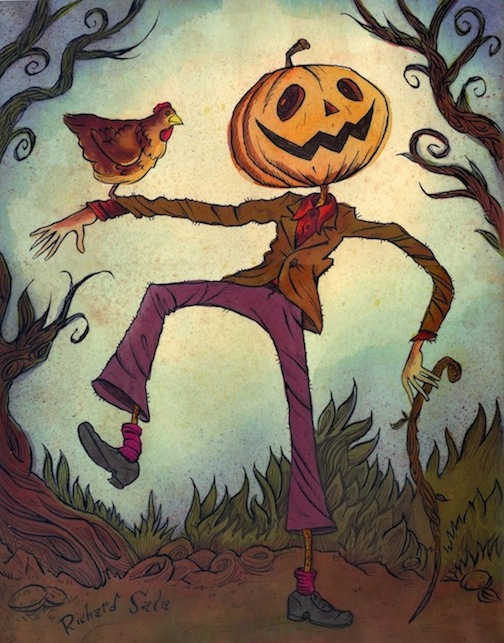 "Jack Pumpkinhead" is copyright ©2008 by Richard Sala.  All rights reserved.  Reproduction prohibited.