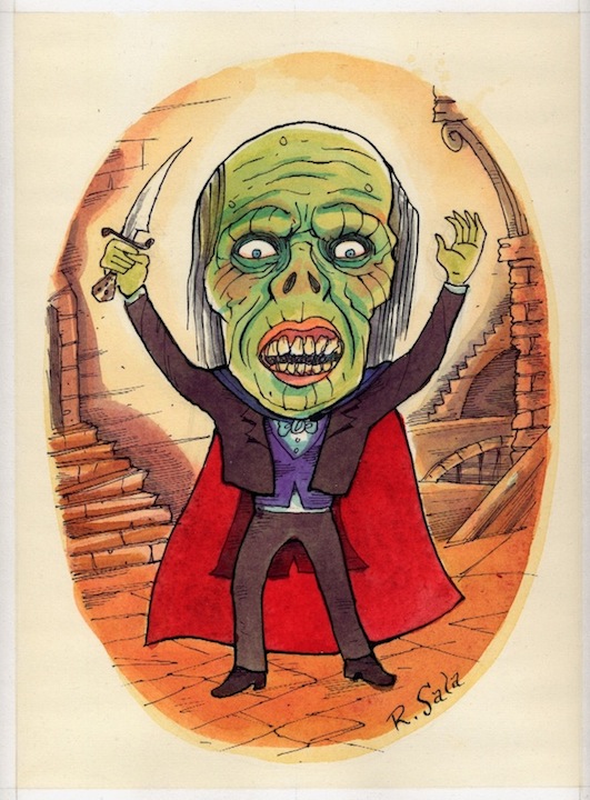 "Movie Monsters: The Phantom 2" is copyright ©2008 by Richard Sala.  All rights reserved.  Reproduction prohibited.