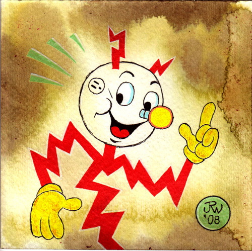 "Reddy Kilowatt" is copyright ©2008 by J.R. Williams.  All rights reserved.  Reproduction prohibited.
