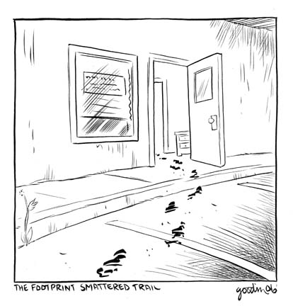 "McSWEENEY'S 21 Dr. Raju Gopalarajan - Footprint s" is copyright ©2008 by Robert Goodin.  All rights reserved.  Reproduction prohibited.