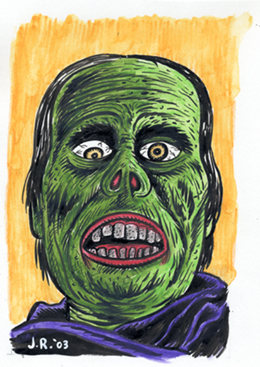 "Lon Chaney  as the Phantom - COLOR!" is copyright &copy;2008 by Johnny Ryan.  All rights reserved.  Reproduction prohibited.