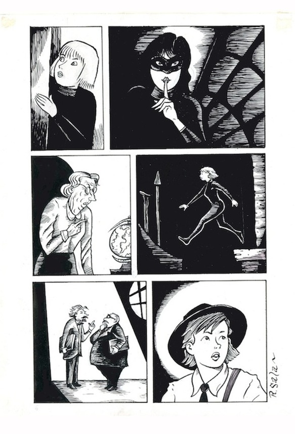 "Cat Burglar Black - Pitch Artwork" is copyright ©2008 by Richard Sala.  All rights reserved.  Reproduction prohibited.