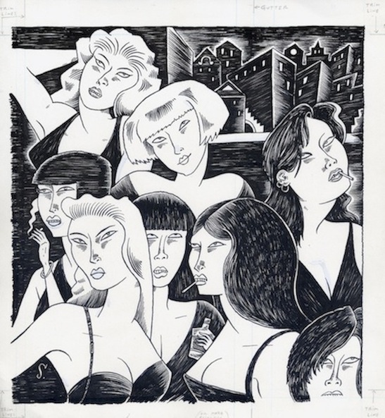 "Babes on Broadway #2" is copyright ©2008 by Richard Sala.  All rights reserved.  Reproduction prohibited.