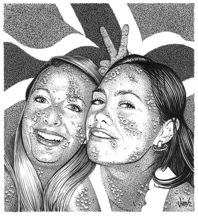 "DISEASED NORWEGIANS #2: HELGA & KIRSTEN" is copyright &copy;2008 by Jim Blanchard.  All rights reserved.  Reproduction prohibited.
