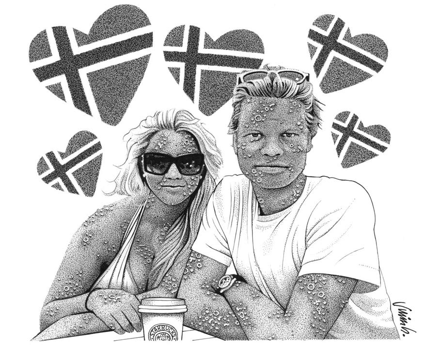 "DISEASED NORWEGIANS #1: HEIDI & LARS" is copyright ©2008 by Jim Blanchard.  All rights reserved.  Reproduction prohibited.
