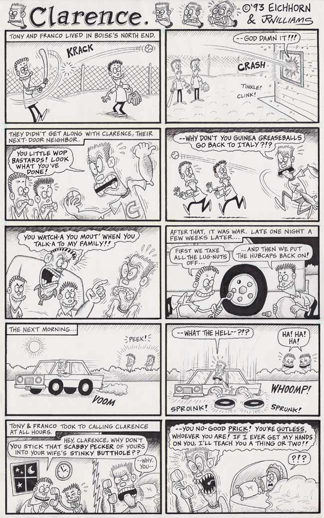 "Clarence" is copyright ©2008 by J.R. Williams.  All rights reserved.  Reproduction prohibited.