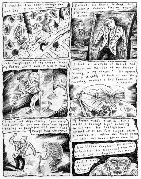 "Hate Mail pg.3 - sold as a set" is copyright ©2008 by Richard Sala.  All rights reserved.  Reproduction prohibited.