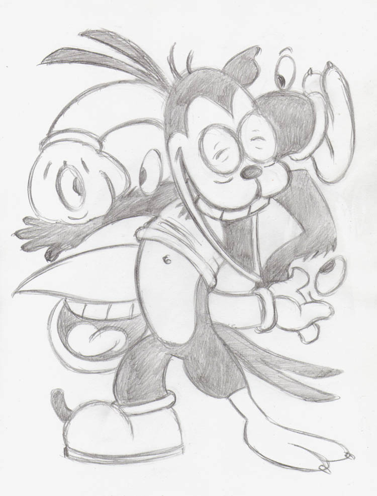 "CARTOON JUMBLE PENCIL - HECKLE & JECKLE & BIMBO" is copyright ©2008 by Jeremy Eaton.  All rights reserved.  Reproduction prohibited.