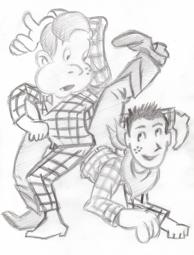 "CARTOON JUMBLE PENCIL - HOWDY DOODY & P.WEE HERMAN" is copyright ©2008 by Jeremy Eaton.  All rights reserved.  Reproduction prohibited.