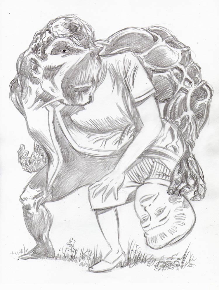 "CARTOON JUMBLE PENCIL - SWAMP THING & MARY WORTH" is copyright ©2008 by Jeremy Eaton.  All rights reserved.  Reproduction prohibited.