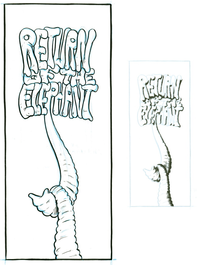 "Return of the Elephant, page 1 (title page)" is copyright ©2008 by Paul Hornschemeier.  All rights reserved.  Reproduction prohibited.