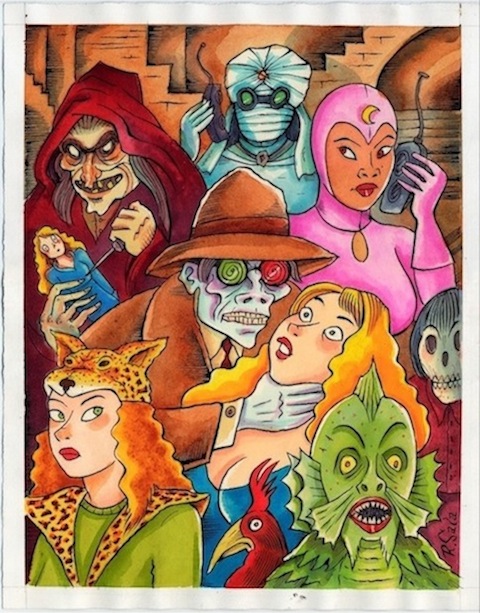 "The Killer With The Kaleidoscope Eyes #2" is copyright ©2008 by Richard Sala.  All rights reserved.  Reproduction prohibited.