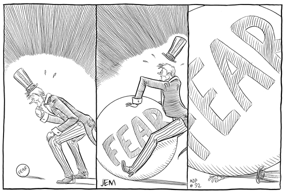 "UNITED STATES OF FEAR" is copyright ©2008 by Jeremy Eaton.  All rights reserved.  Reproduction prohibited.