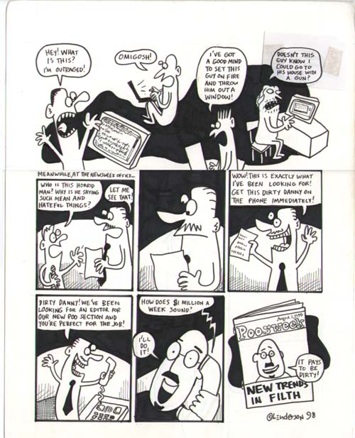 "Dirty Danny: Internet, page 2" is copyright ©2008 by Sam Henderson.  All rights reserved.  Reproduction prohibited.