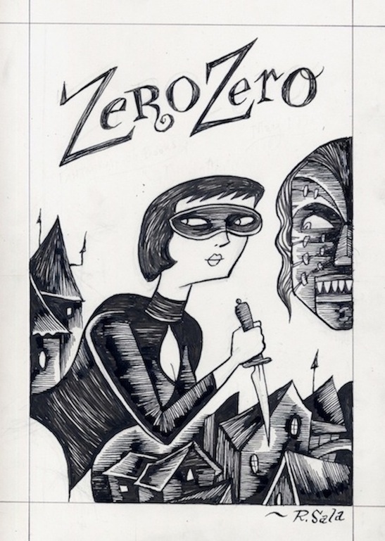 "Zero Zero Line Art 2" is copyright ©2008 by Richard Sala.  All rights reserved.  Reproduction prohibited.