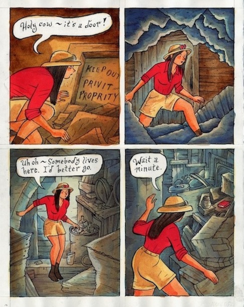 "The Bloody Cardinal - page 35" is copyright ©2008 by Richard Sala.  All rights reserved.  Reproduction prohibited.
