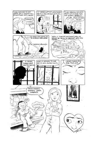 "PROJECT ROMANTIC: The Fart of Love page 1" is copyright ©2008 by Robert Goodin.  All rights reserved.  Reproduction prohibited.