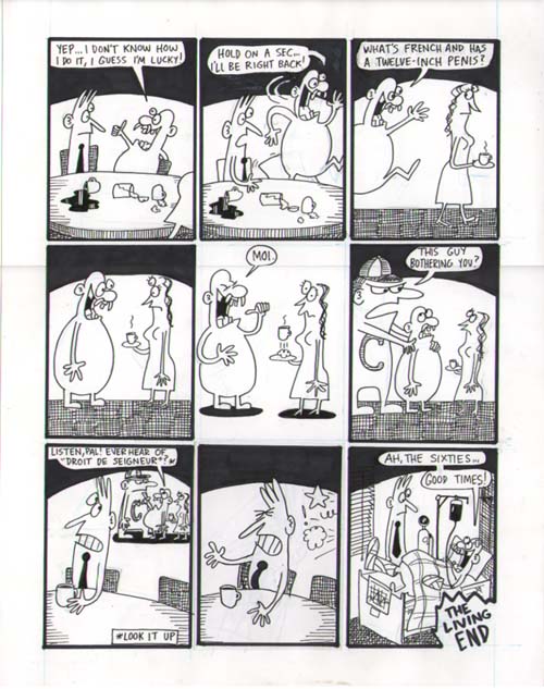 "He Aims to Peace, page 6" is copyright ©2008 by Sam Henderson.  All rights reserved.  Reproduction prohibited.