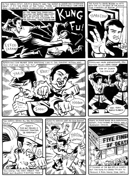 "Kung Fu page 1" is copyright ©2008 by Dean Haspiel.  All rights reserved.  Reproduction prohibited.