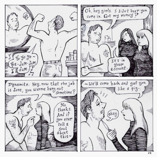 "Super-Enigmatix - Page 12" is copyright ©2008 by Richard Sala.  All rights reserved.  Reproduction prohibited.