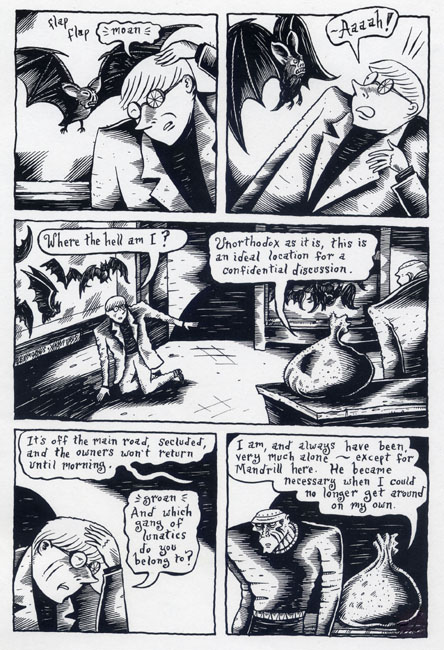 "The Chuckling Whatsit - Page 155" is copyright ©2008 by Richard Sala.  All rights reserved.  Reproduction prohibited.