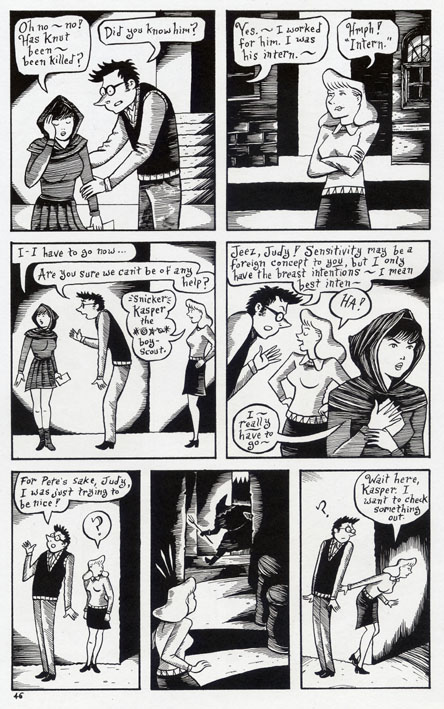 "Mad Night - page 46" is copyright ©2008 by Richard Sala.  All rights reserved.  Reproduction prohibited.