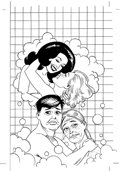 "Cover: 'Real Girl' issue 5" is copyright ©2008 by Jaime Hernandez.  All rights reserved.  Reproduction prohibited.