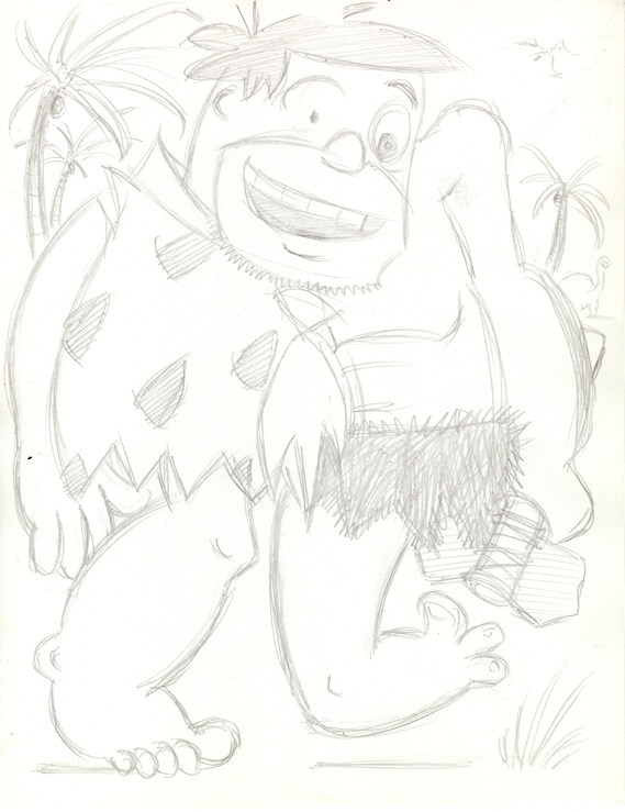 "CARTOON JUMBLE PENCIL - F. FLINTSTONE & ALLEY OOP" is copyright ©2008 by Jeremy Eaton.  All rights reserved.  Reproduction prohibited.