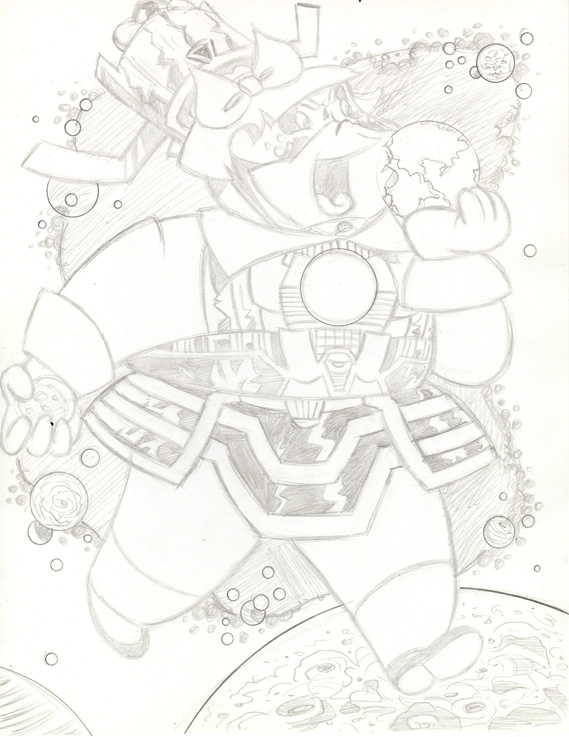 "CARTOON JUMBLE PENCIL -L. LOTTA & GALACTUS" is copyright ©2008 by Jeremy Eaton.  All rights reserved.  Reproduction prohibited.