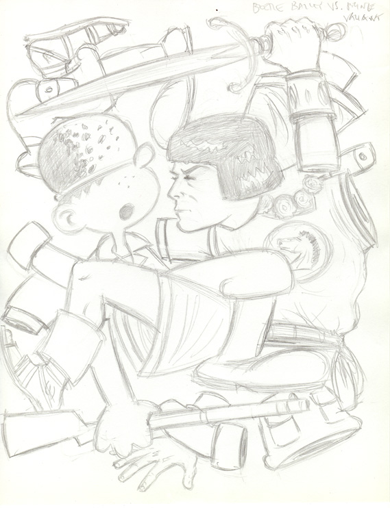 "CARTOON JUMBLE PENCIL-B. BAILEY & P. VALIANT" is copyright ©2008 by Jeremy Eaton.  All rights reserved.  Reproduction prohibited.