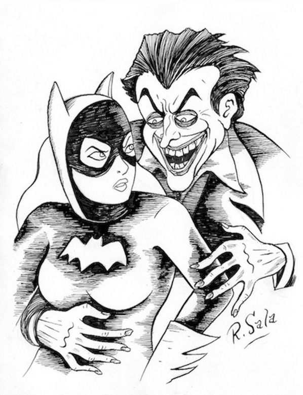 "The Joker - He Who Laughs Last" is copyright ©2008 by Richard Sala.  All rights reserved.  Reproduction prohibited.